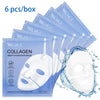 Yecuce 6 Pcs Collagen Deep Hydration Mask,Anti-Aging Hydrating Sleeping Mask for Moisturize, Firm & Enhance Skin Vitality